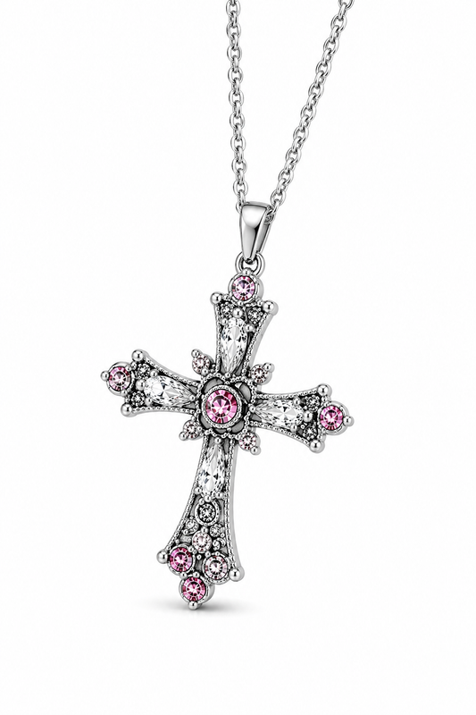 Floral Pink Cross