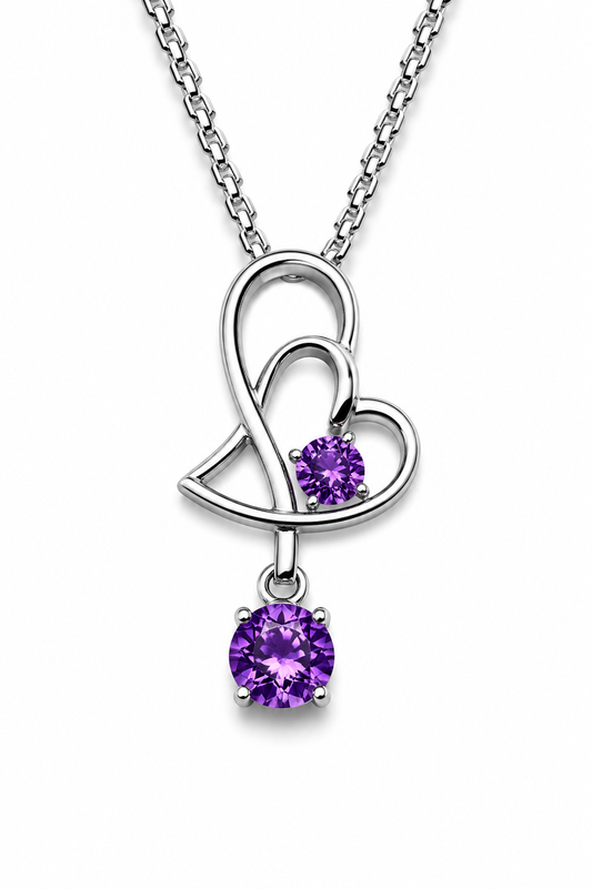Violet Orbit Necklace