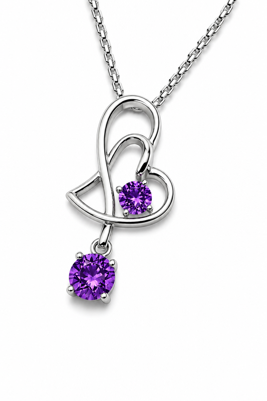 Violet Orbit Necklace