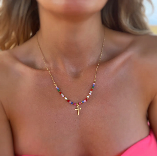 Eternal Beaded Necklace – alt view